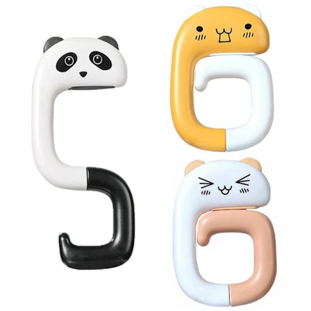 3-pakning bærbar skolesekk krok håndveske krok skolesekk krok skrivebordskrok egnet for skolesekk lommebok håndveske skolekontor