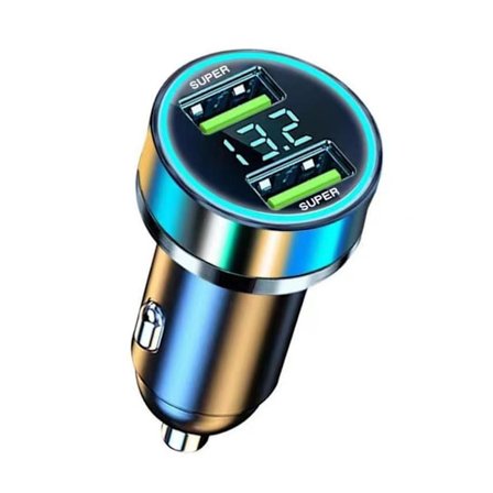 Snabb billaddare 2 USB-portar Universal Socket Adapter }ε пι я~