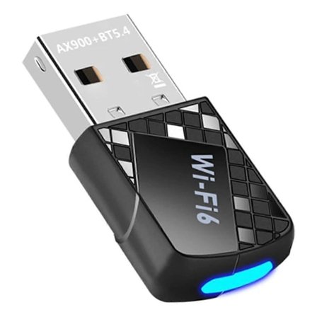 AX900 USB WiFi 6 Bluetooth 5.4 Adapter 2i1 Dongel Dual Band 2.4G&5GHz Trådløs Nettverksmottaker DR