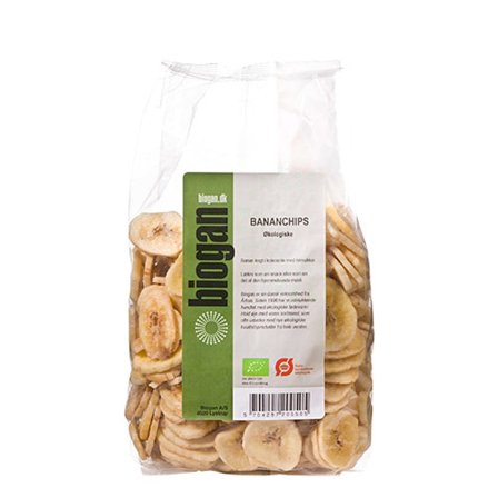 Biogan Bananchips Ø 400 g, Helse & Madvarer, Snacks, Chips & Kiks