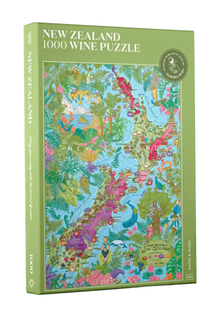 Water & Wines Vinpussel - Nya Zeeland 1000 bitar Pussel Unisex Grön 35 x 24 5
