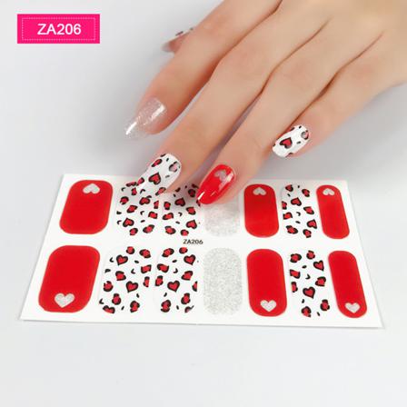 False Nail Art Sticker 3d Bronzing Flower Dekaler Full Täckning