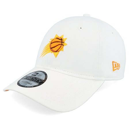 New Era - NBA White unconstructed Czapka Z Daszkiem - Phoenix Suns NBA 9TWENTY White Dad Cap @ Hatstore