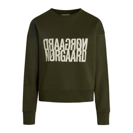 Mads Nørgaard Sweat Tilvina Sweatshirt Grøn, Dame Sweatshirts