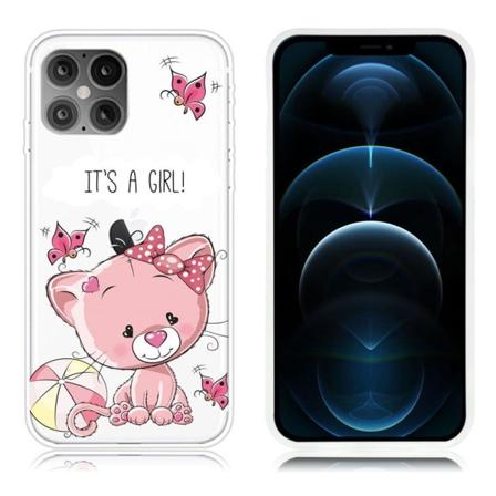 Deco iPhone 12 Pro Max skal - Rosa Katt Rosa