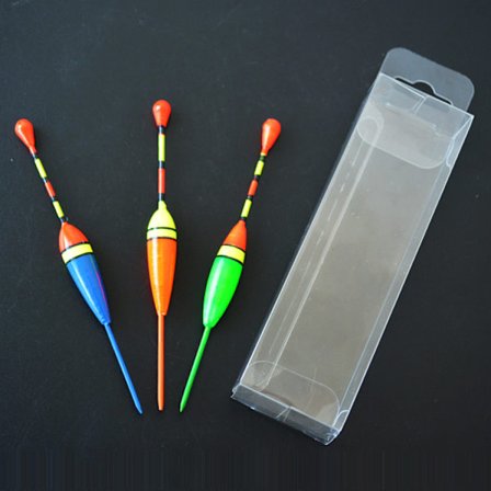 Tredelt sett fiskeflåter, isfiske drift trefarget bi