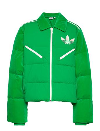 Velvet Puffer Fodrad Jacka Grön Adidas Originals