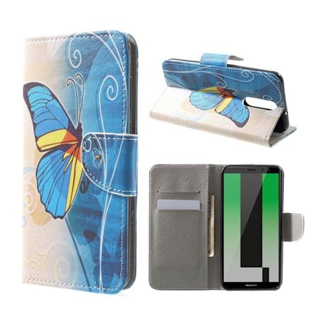 Butterfly läder Huawei Mate 10 Lite fodral - Flerfärgad