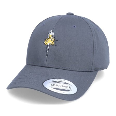 Iconic - Grå adjustable Caps - Fierce'n'fabulous Curved Grey Adjustable @ Hatstore