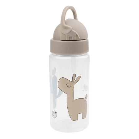 Done by Deer Straw bottle Lalee Sand Mata & äta Beige Ø 6.5 x H 20 cm 350 ml