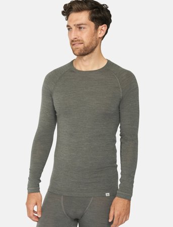 Danish Endurance Men's Merino Long Sleeved Shirt - Grey - XL
