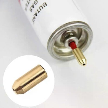 Til ST Dupont Ligne 2/Gatsby Bright Sound Benzinlighter Genanvendelig Speciel Oppustelig Hoved Messing Dyse Gas Adapter Kobberhoveder