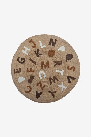 Bloomingville MINI - Jutematta Dinne - Brun - Barnmattor - 130 - Från Homeroom