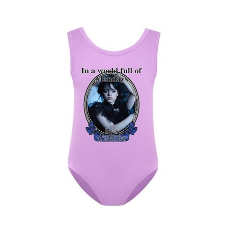 Wednesday Addams Badetøj Til Piger Børn Addams Family Badetøj Bikini Surf Strand Badetøj 9-14 År