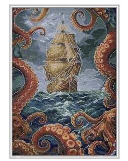 Broderikit Tavla I avgrundens djup