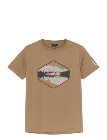 Indian Blue Jeans T-Shirt Chest Print - Beige - 116