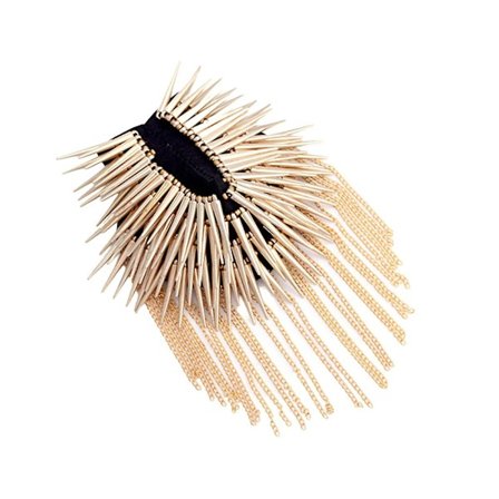 Skulder Epaulette Dekorativ Pin Design Scene Dekoration Hip-hop Stil Mode Nitter Kæde Kvast Epaulette Til Mænd