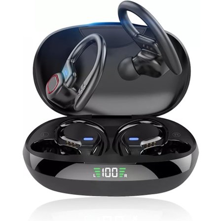 Sport Trådløse Bluetooth Hodetelefoner, Trådløse Hodetelefoner med Mikrofon Bluetooth, Hi-Fi Stereo Bluetooth Headset Bluetooth Headset for Sport, 