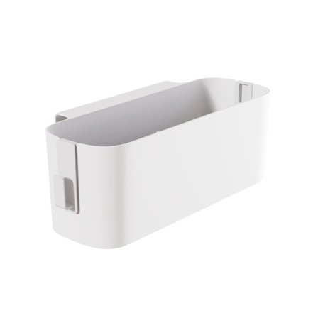 Vit sängbordsförvaring hängande hylla organizer sängförvaring korg