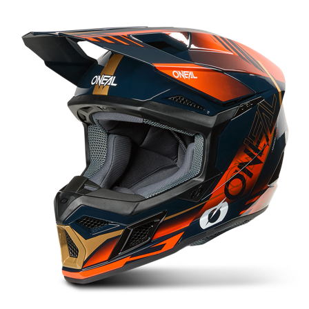 MX-kypärä O'Neal 3Srs Haze Sininen/Oranssi/Kulta L