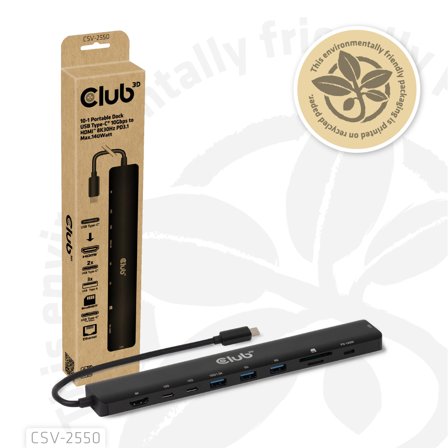 Club 3D 10-1 Portable Dock Usb