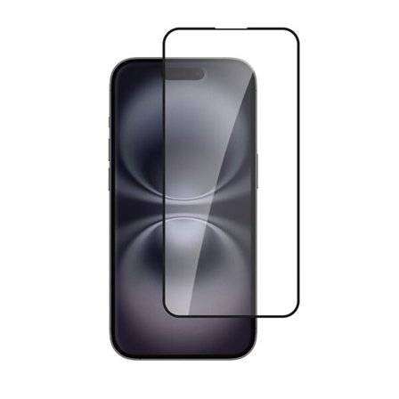 Alkaya Karkaistu 3D-näytönsuoja iPhone 15 Plus / 16 Plus - Svart Kehys Svart