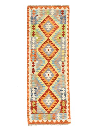 Small Kilim Afghan Old Style Rug 74X199 Wool
