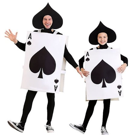 Unisex Lasten Ace Of Spades -asu Miehet Naiset Aikuisten Pelikortti Ace Of Spades -asu