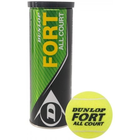 Dunlop Fort All Court Tennisbollar (3-pack) One Size Gul