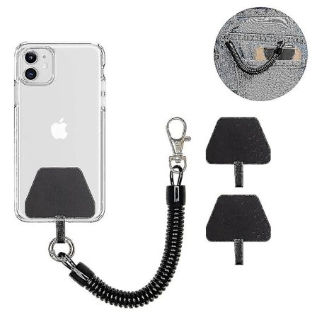 Mobiltelefon Lanyard Tether Med Patch Universal Smartphone handledsrem Inklusive 1 st Telefonkedja Sladd Och 2 st Telefon Tether Flikar