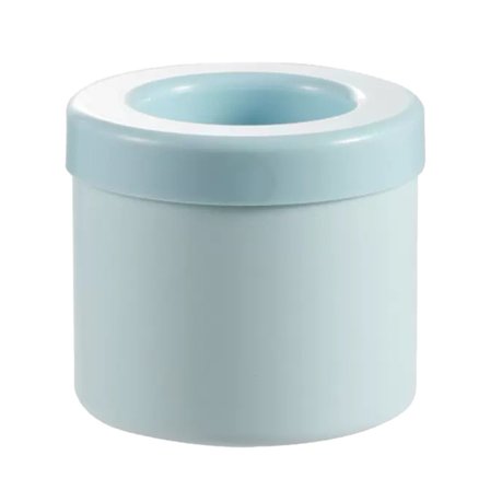 Isbitform Isbrikker med lokk Stor silikonbøtte Isbitmaker Rund for frosne cocktail-drikker Mer Himmelblå