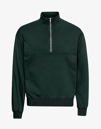 Organic Quarter Zip - Hunter Green - 2XL
