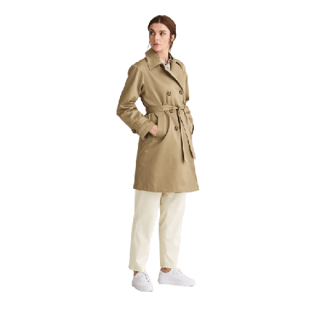 Newhouse Trenchcoat Angela Kappor Dam Beige 44