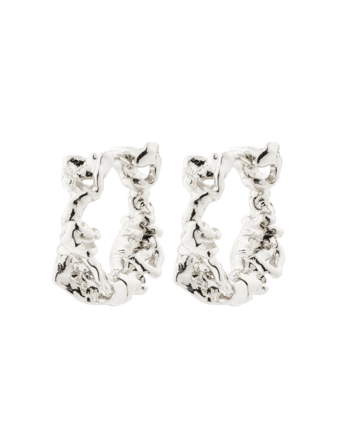 MATCH - Trust Hoop Earrings - Pilgrim - Str. ONESIZE - Dame - Tilbehør - Grå - Resirkulert messing