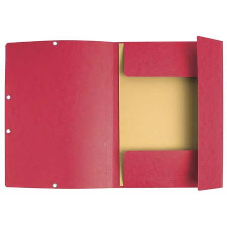 EXACOMPTA Gummibandsmapp Recycle A4 3-kl röd - Lyreco - Kontorsmaterial - Mappar och plastfickor - Gummibandsmappar 3-klaff - Kartong