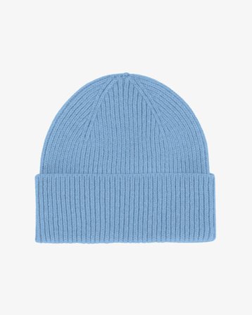 Merino Wool Beanie - Seaside Blue