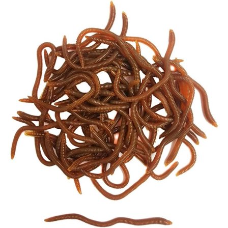 1.6in/3.3/3.9in Fiske Blød Lokkemad Ørred Orm Regnorm Agn Livagtig Falsk Blodorm Larve Orm Bløde Fiske Lokkemad Agn