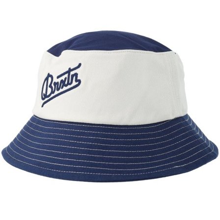 Brixton - Blå bucket Hatt - Eldon Packable Midnight Blue/Off White Bucket @ Hatstore