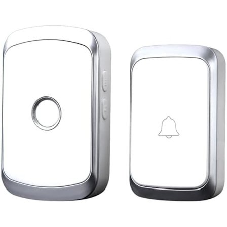 Trådløs dørklokke 300m rekkevidde Dørklokke Dørkime Utendørs Vanntett, Kimesett med stikkontaktmottakere, 36 melodier på 4 volumnivåer