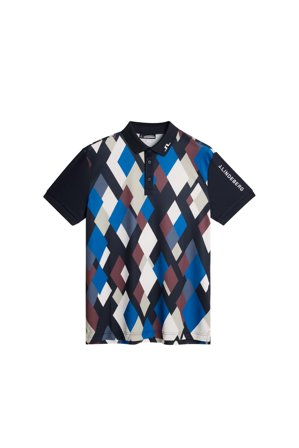J.Lindeberg - Golf - Tour Tech Print Polo - Blue - Man - XXL