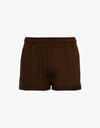 Women Organic Sweatshorts - Coffee Brown - L