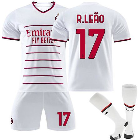 Ac Milan Away Kids Fotballskjorte for menn Treningsskjorte dress 22/23
