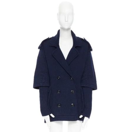 Burberry Vintage Pre-owned Uld overtj Blå, Dame Vintage Jakker, Størrelse: S