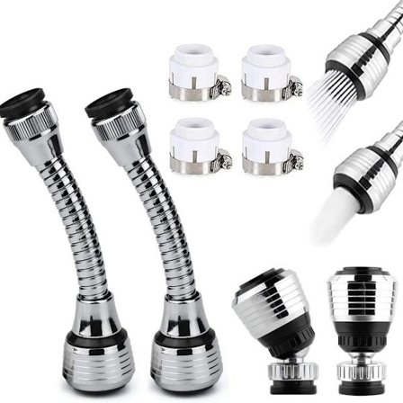 Vandbesparende dele til vandhane, vandhaneudløb, vandhaneforlænger, vandbesparende