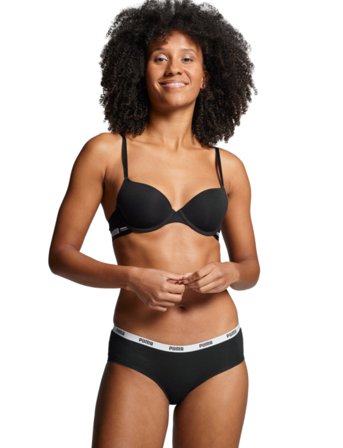 PUMA Puma Women T-Shirt Bra 1P - Black - 80 D x 80