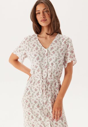 Pieces-Pcnya Ss V-neck Midi Dress-XL