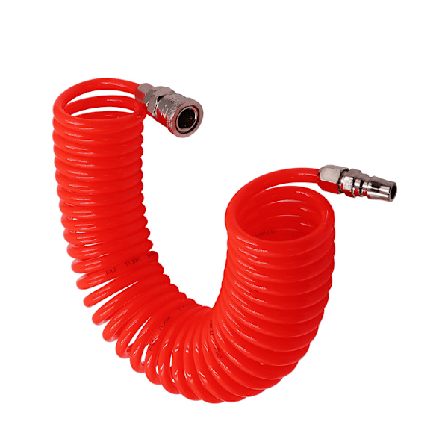 Pneumatisk spiralslang med koppling model 1