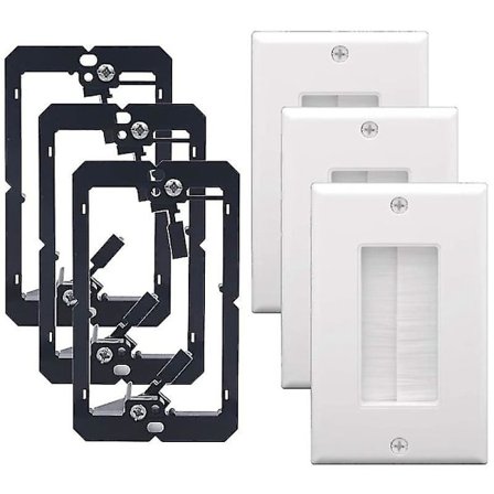 Enkel Borstväggplatta med Enkelt Gang Lågspänningsfäste Kabelgenomföring Insats Fo