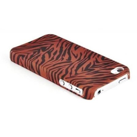 Cadorabo - Hårt fodral > Apple iPhone 5 / iPhone 5S / iPhone SE < – Fodral Fodral Bumper Design: BRUN TIGER