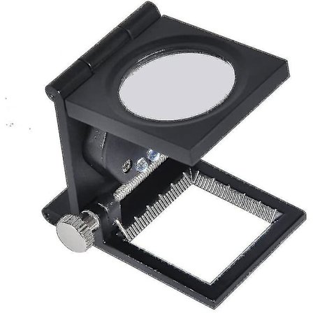 10x forstørrelsesglas sammenklappelig forstørrelsesglas tråd tæller linned tester universel bærbar